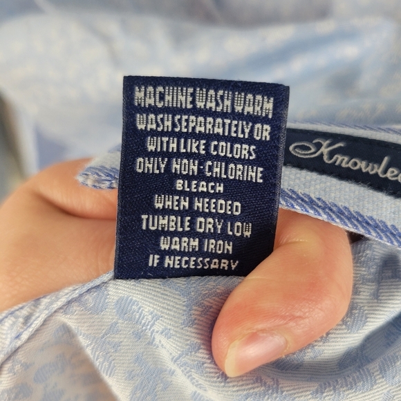 Robert Graham‎ Long Sleeve Button Down Shirt Pastel Blue Size 3XL Stripes - Picture 12 of 14